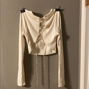 Lace up to you Crop top